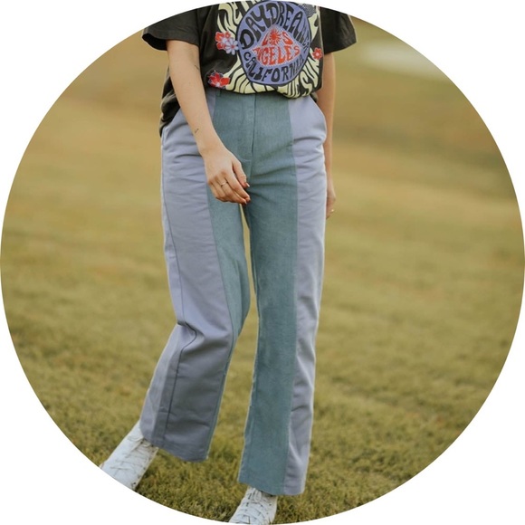 huff split corduroy statement pants - Picture 2 of 4